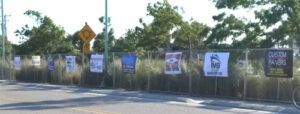 Waterfest Fence Sponsor Signs